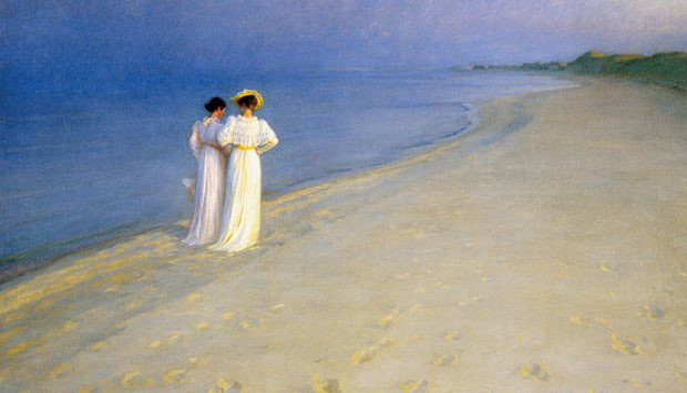 Peder Severin Kroyer Summer evening on Skagen's Southern Beach